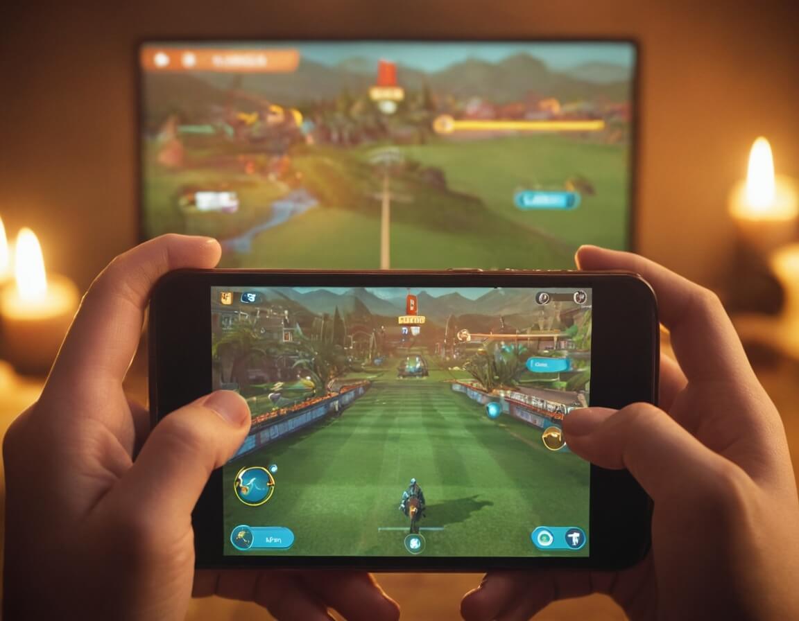 Icon illustrating innovative tech integrations for mobile gaming